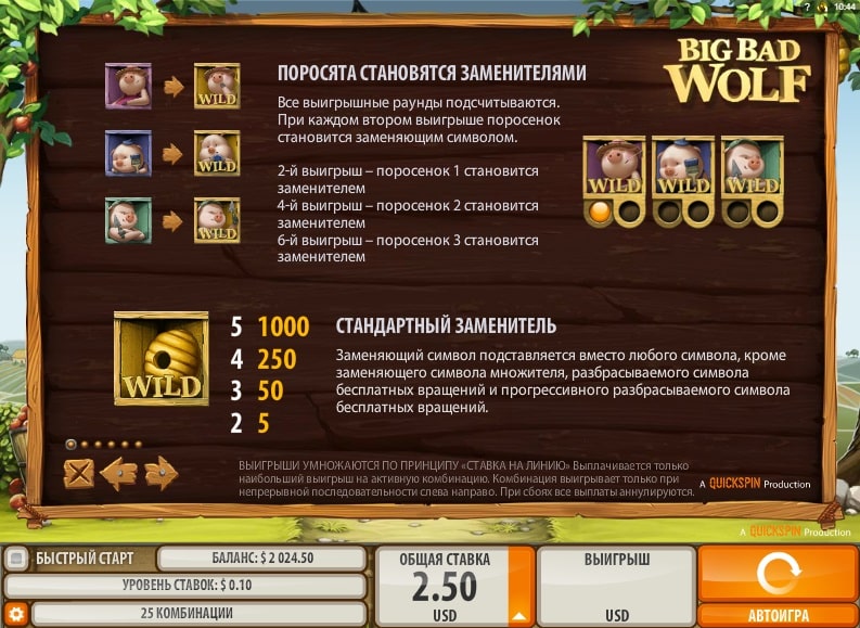 символы Big Bad Wolf