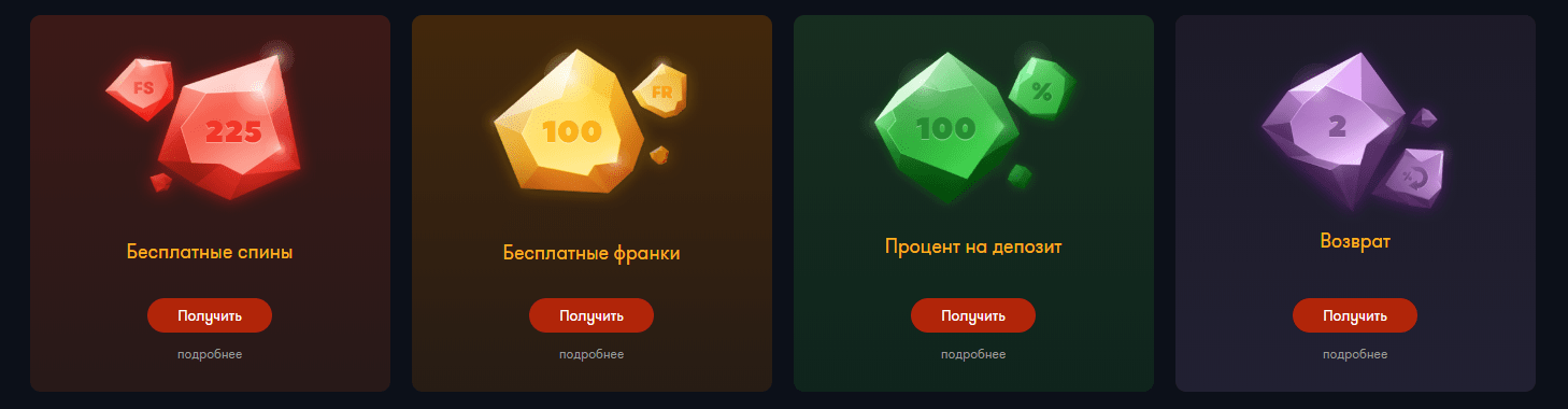 Бонусы франк