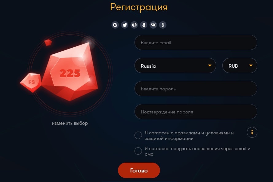 регистрация казино Франк